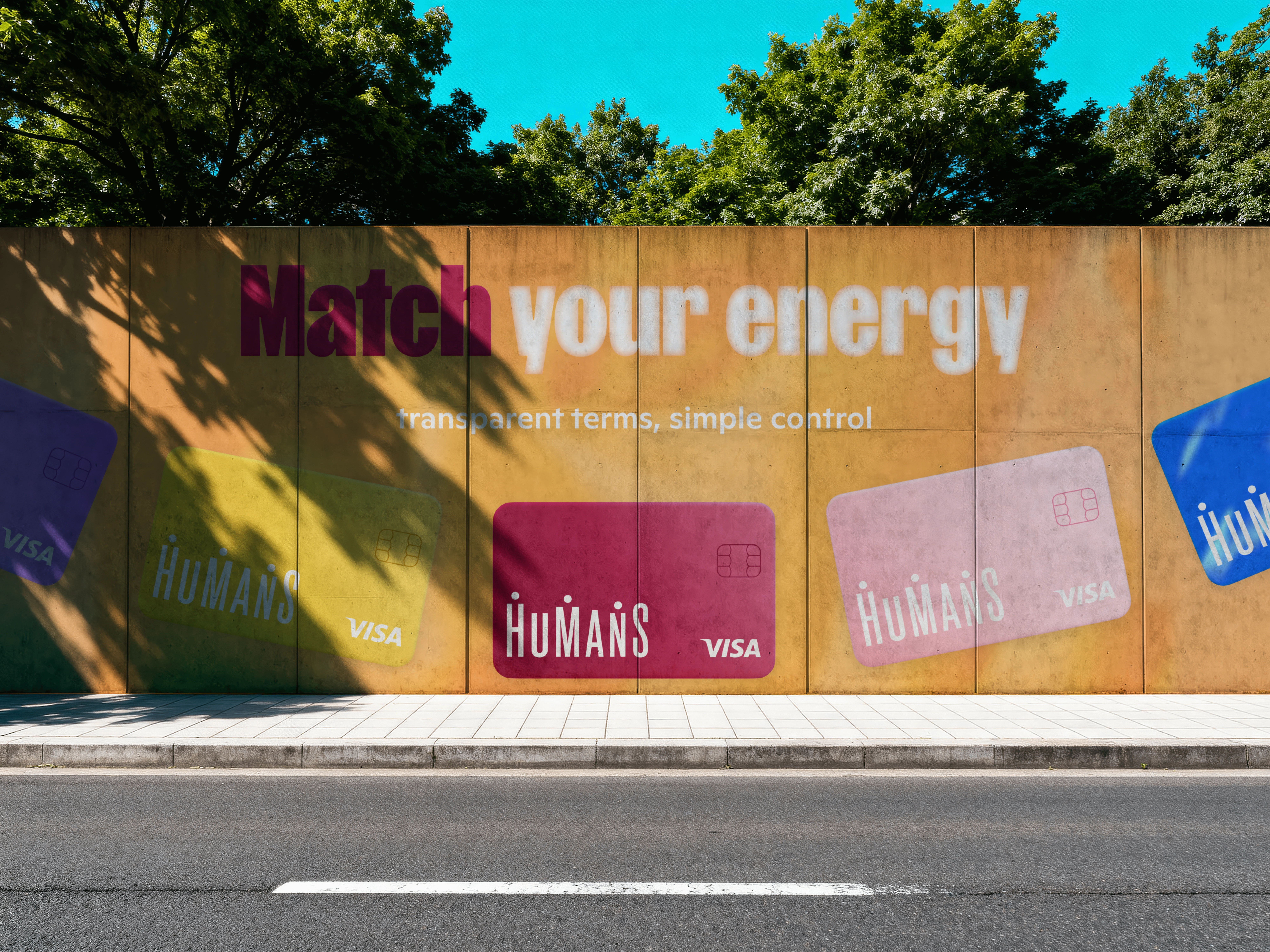 Humans save your energy outdoor billboards